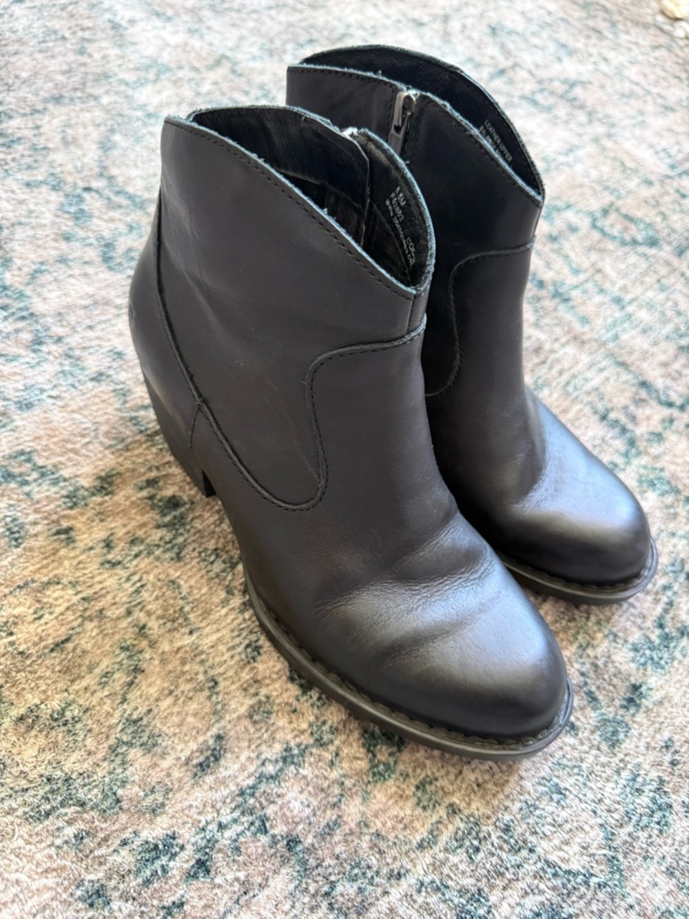 BORN Genuine Leather Ankle Boots - Picture 3 of 4